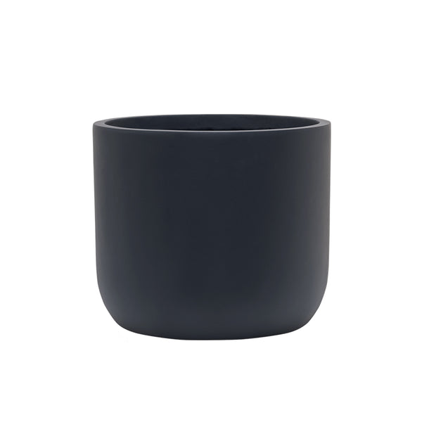 SMOOTH CLAY POT, Anthracite (M)