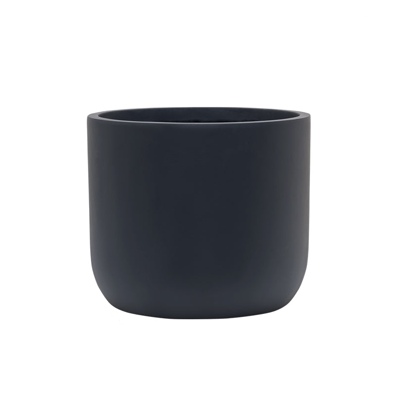 SMOOTH CLAY POT, Anthracite (M)