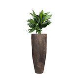 IMPERIAL OYSTER TALL PLANTER, Rust (L)