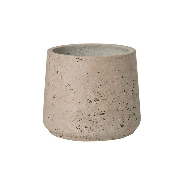 GREY CURVED CLAY POT (S)